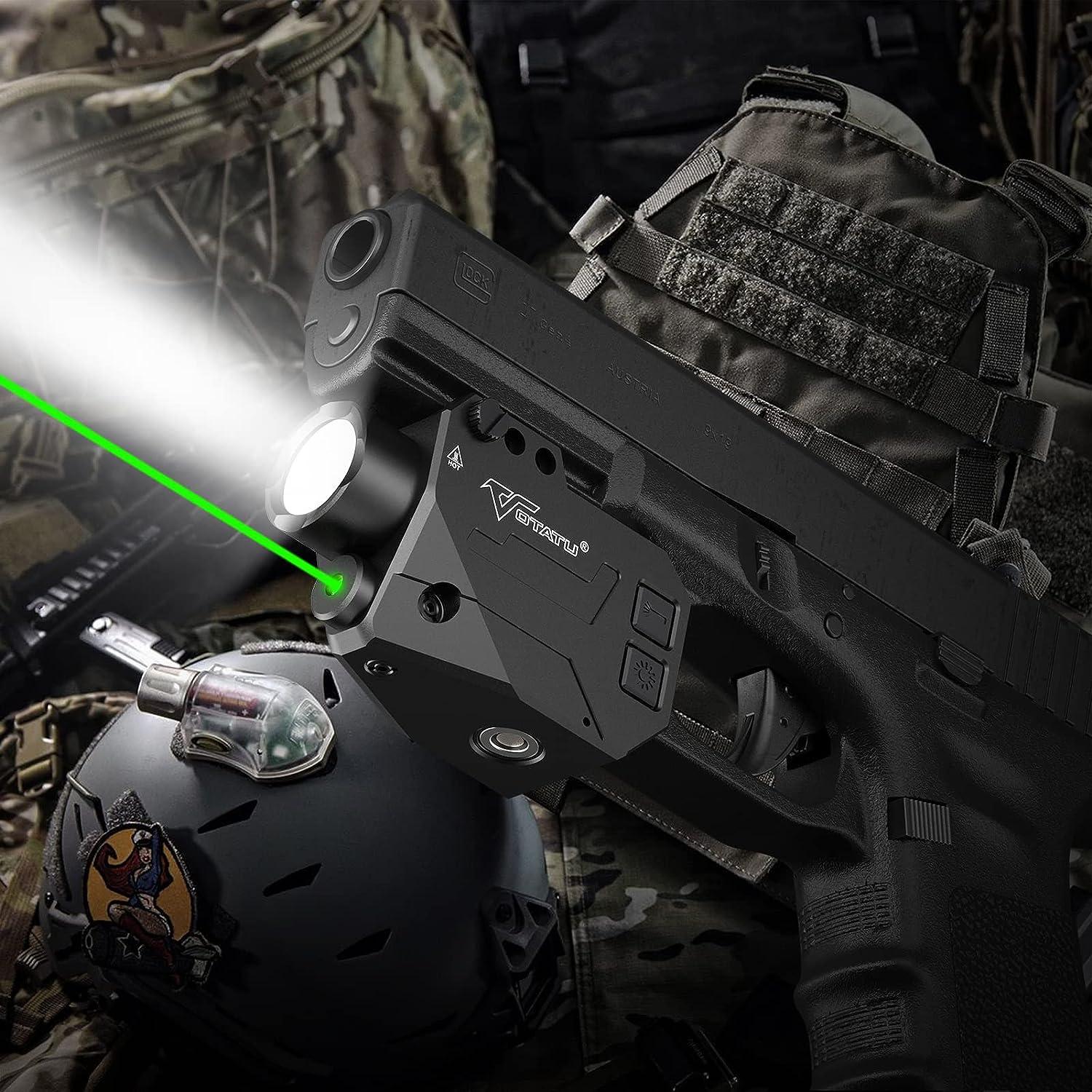 Airsoft Gun Green Laser Light Combo Rechargeable 1500 Lumen