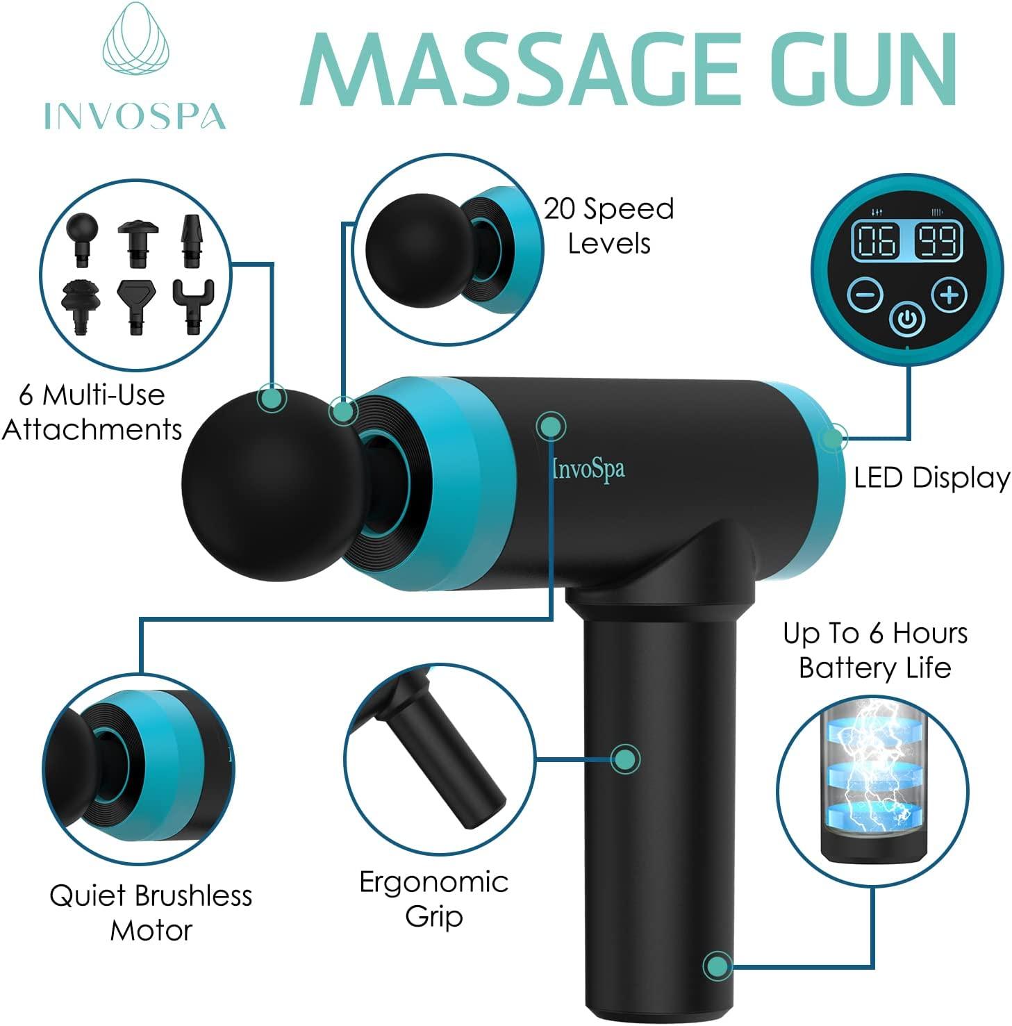 Muscle Massage Gun for Athletes - Handheld Percussion Massage Gun, Deep  Tissue massagers for neck and back - Muscle Massager, Percussive Portable  Sports Body Massager - Relaxation Massager Gun Message