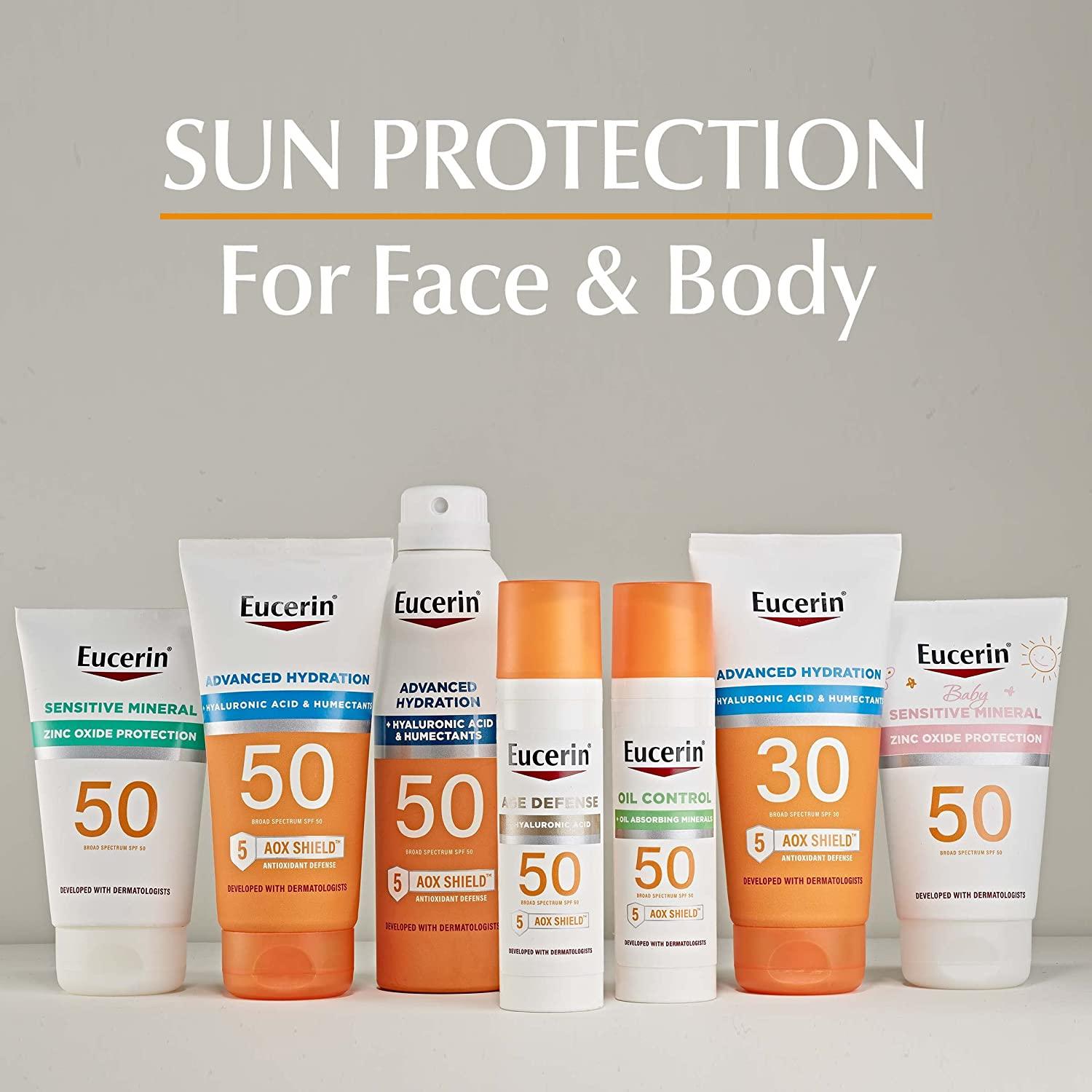 Eucerin Advanced Hydration SPF 50 Sunscreen Spray, Lightweight