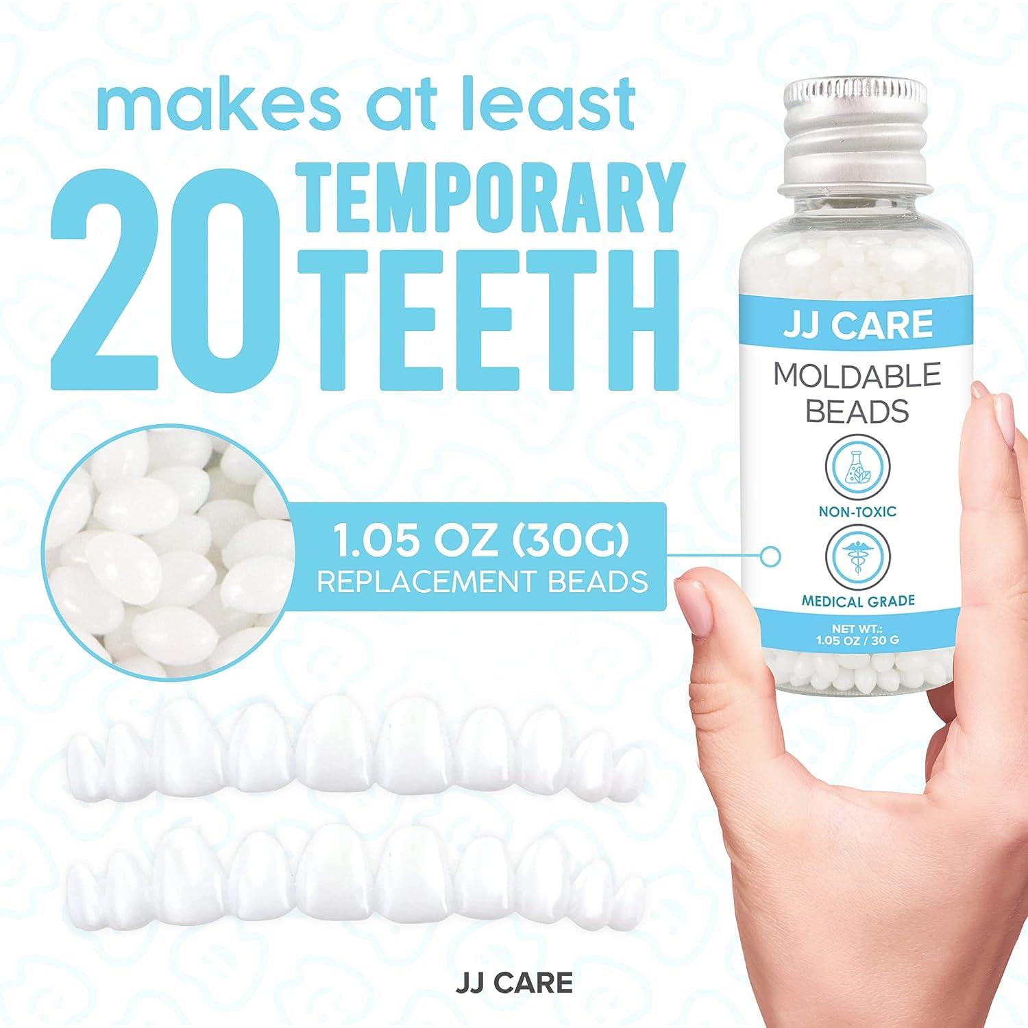 JJ CARE Temporary Tooth Replacement Kit Moldable Thermoplastic Beads