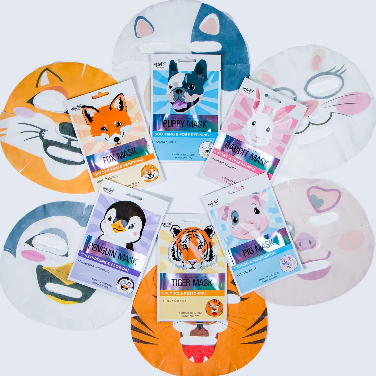 Epielle Character Sheet Masks Animal Spa Mask Korean Beauty Mask For