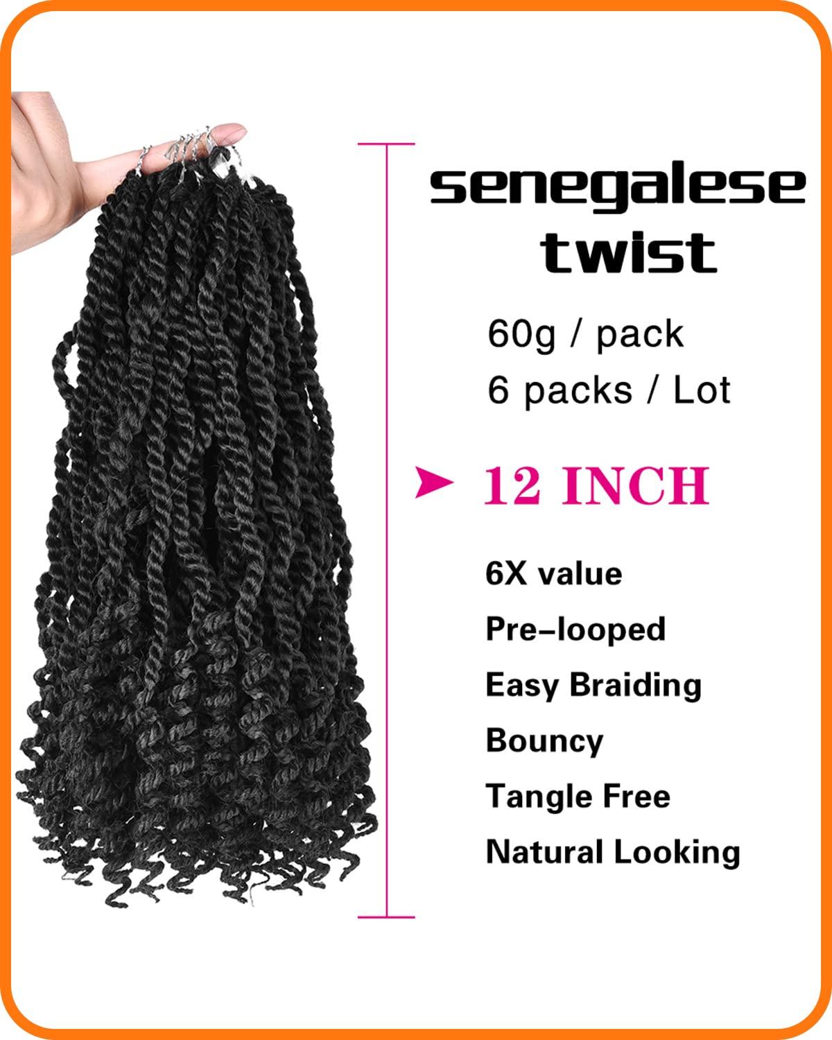 20 inch Senegalese Twist Hair Pre