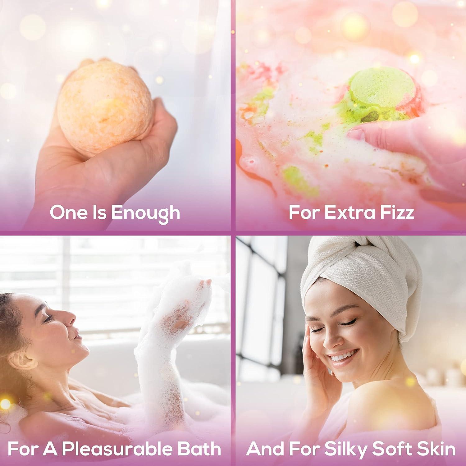 Luxury Bath Bombs Gift Set Bubble Spa Bath Bombs Offering Fragrant