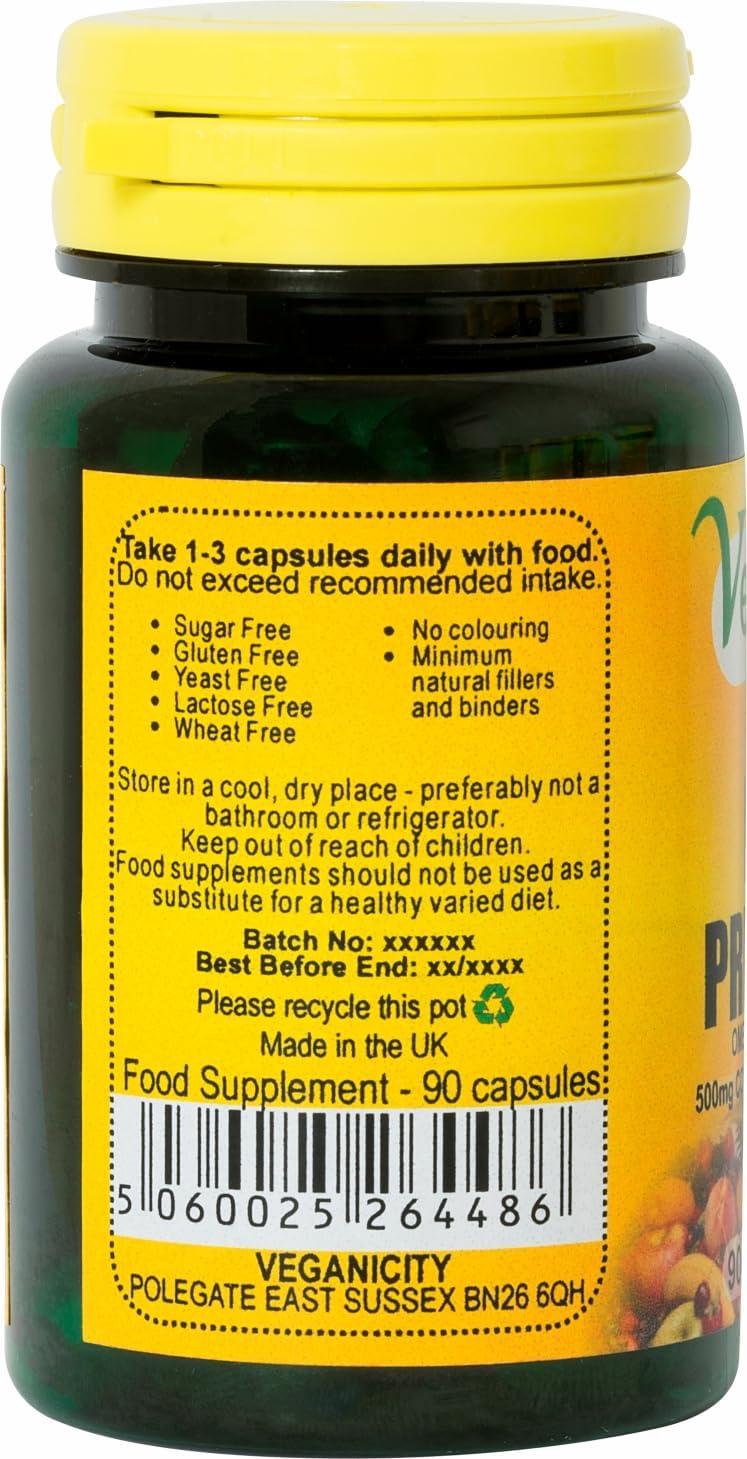 Veganicity Evening Primrose Oil 500mg (10 GLA) Omega6 Plant