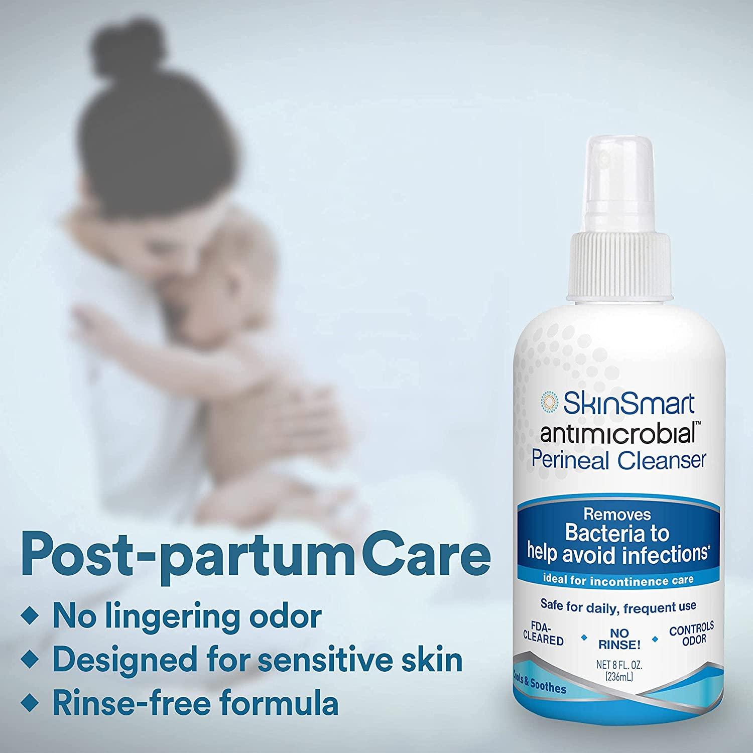 SkinSmart Antimicrobial Perineal Cleanser, Ideal for Incontinence Care