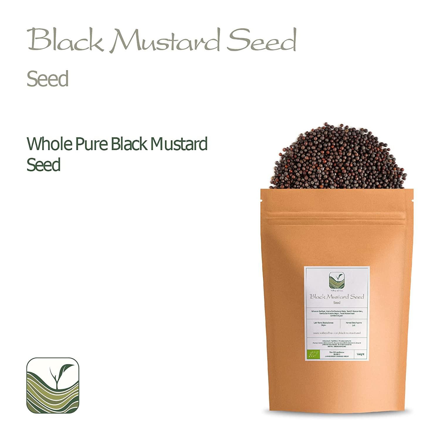 Organic Black Mustard Seeds 200g Spicy Cooking Ingredient Whole