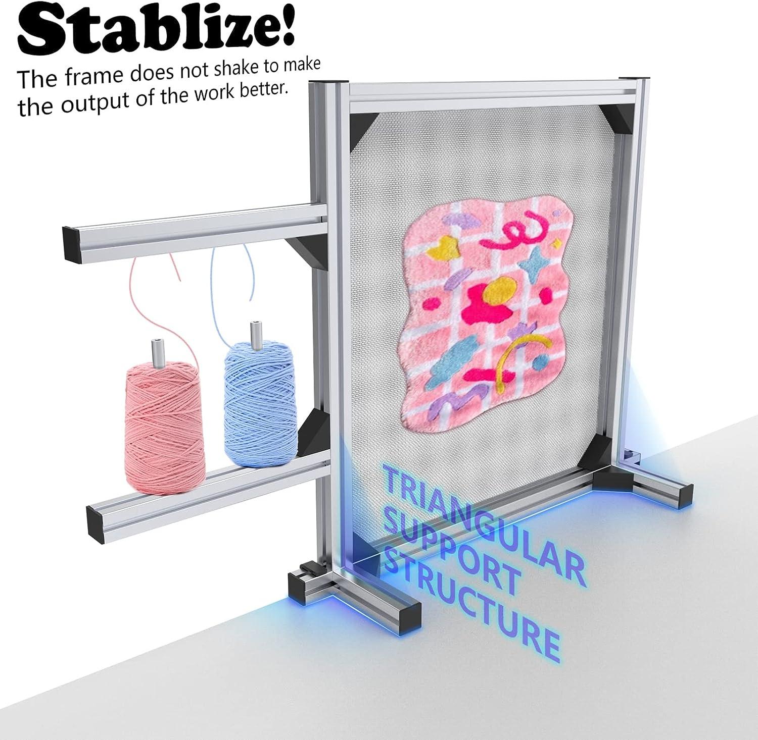 27.5 Aluminum Rug Tufting Frame Kit for Rug Making Tufting Supplies and Tools