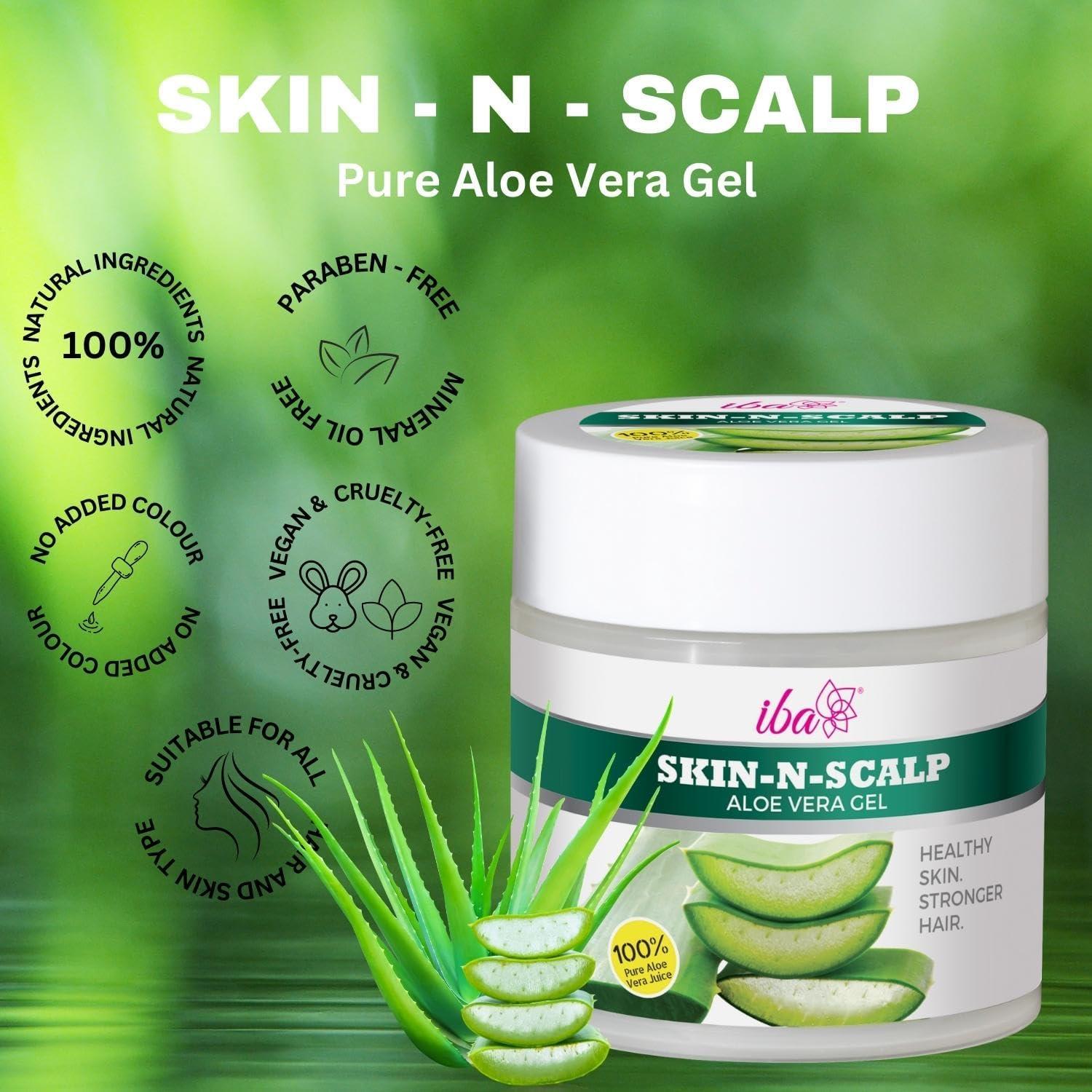 Buy Skin - N - Scalp 100% Pure Aloe Vera Gel for Face Skin & Hair | Hydrate  Moisturize Nourish | Vegan & Naturally Glowing Skin | International  Shipping Available | Buy