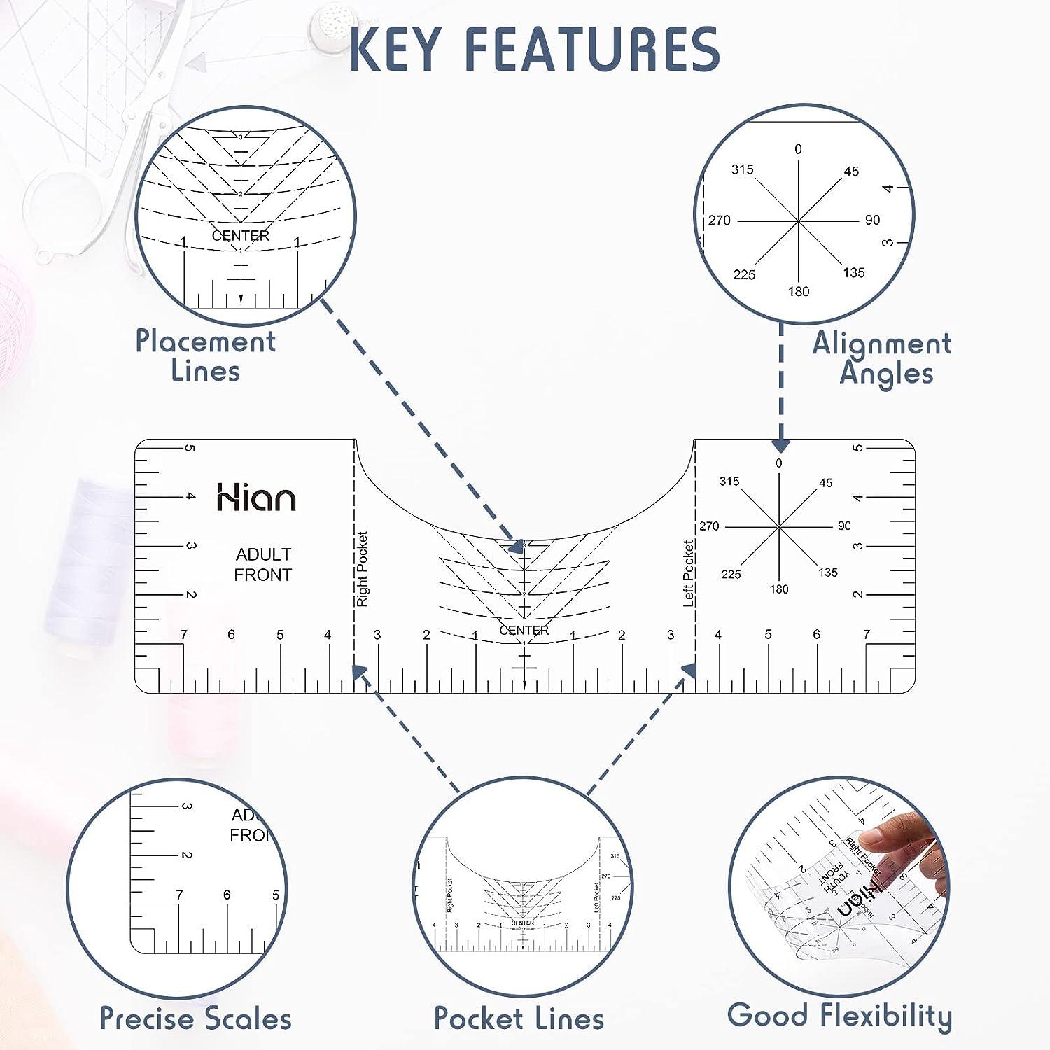 Tshirt Ruler Guide For Vinyl Alignment, T Shirt Rulers To Center