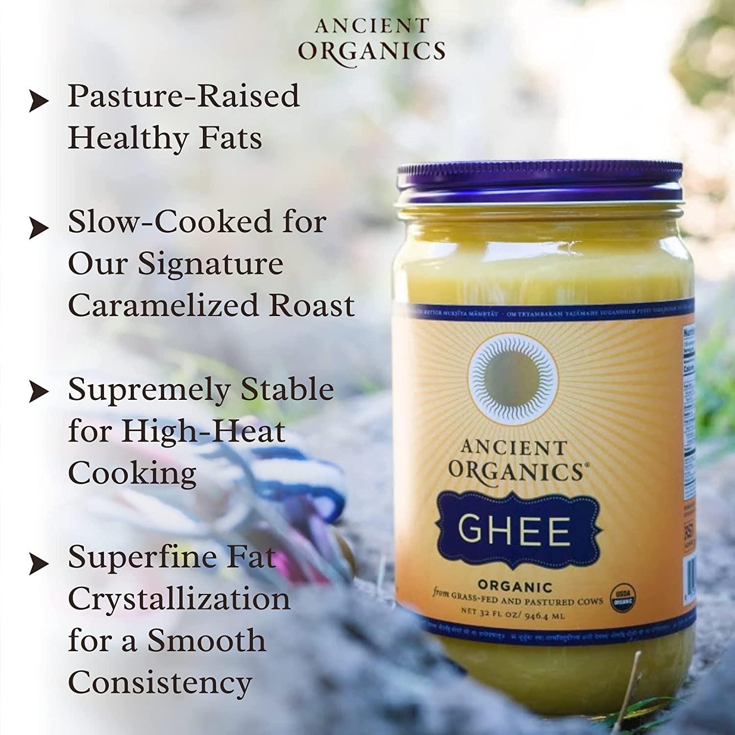 Ancient Organics GrassFed Ghee Butter Organic, GlutenFree, Lactose