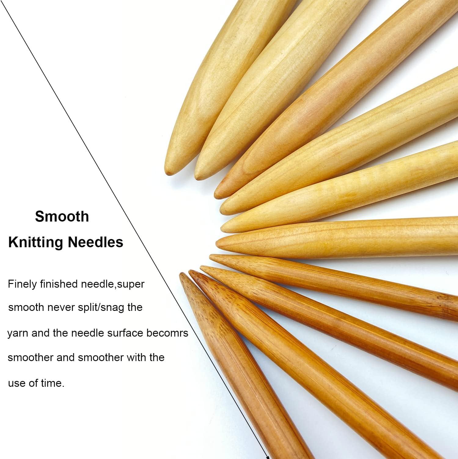 Weabetfu Bamboo Knitting Needle Straight Single Pointed 10-inch Length Knitting  Needles for Handmade DIY Knitting US Size 7(4.5mm) 4.5mm(US 7)