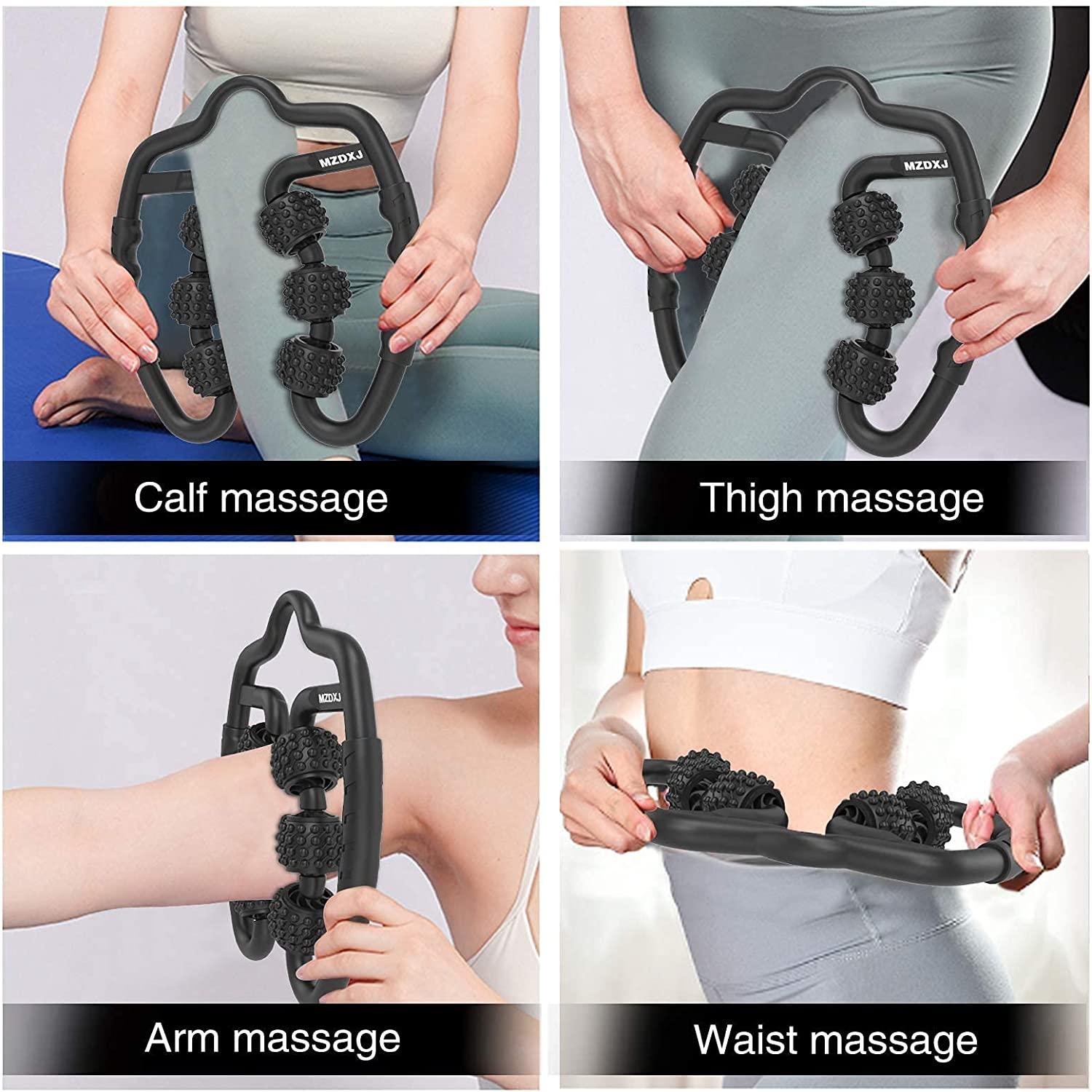Upgraded MZDXJ Fit Roller Pro,SixWheel Fascia Muscle Roller, Cellulite