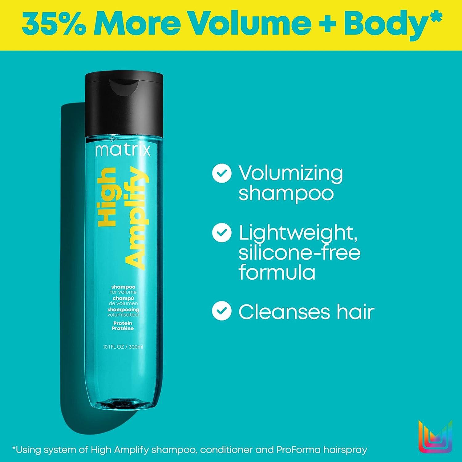 Matrix High Amplify Volumizing Shampoo Instant Lift & Lasting Volume SiliconeFree Boost