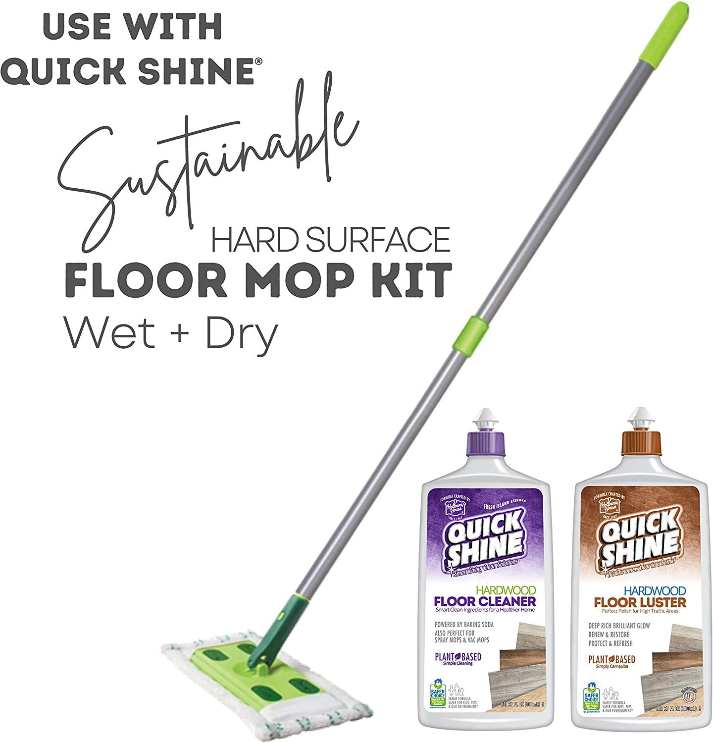 Quick Shine 2 Pack Smart Combo Hardwood Floor Cleaner & Polish w