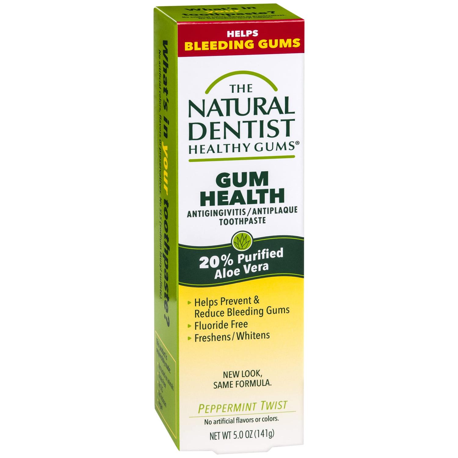 Natural Dentist Healthy Gums SLSFree Toothpaste with Aloe Vera
