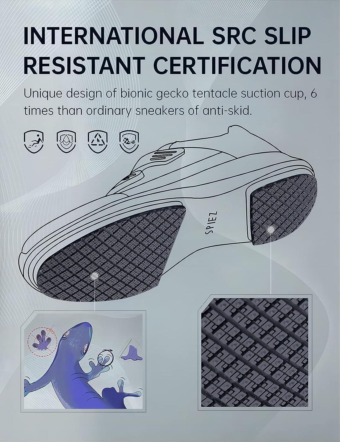 SPIEZ Mens Waterproof Non Slip Shoes SRC Certification Food