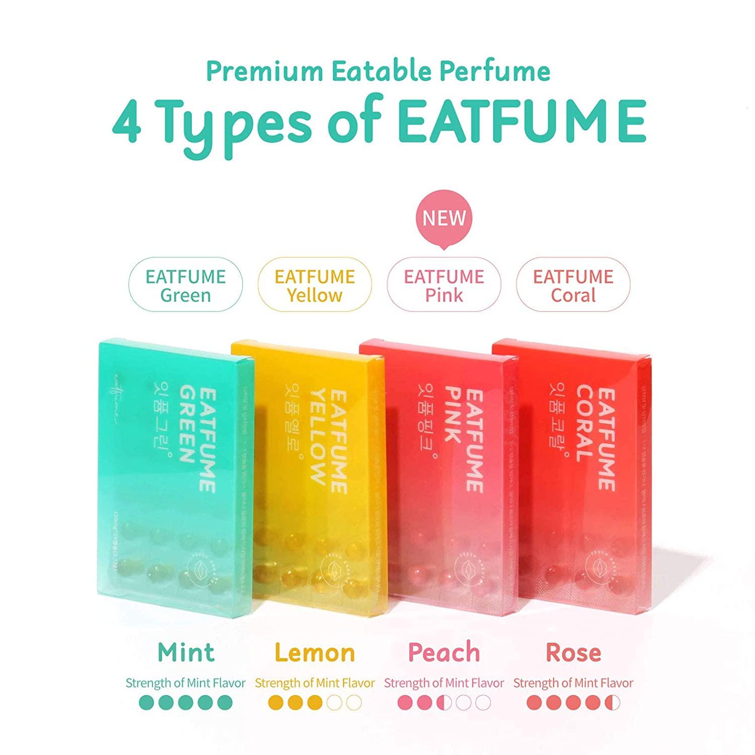 EATFUME Breath Freshener Capsules Vegetarian Bad Breath Saver with