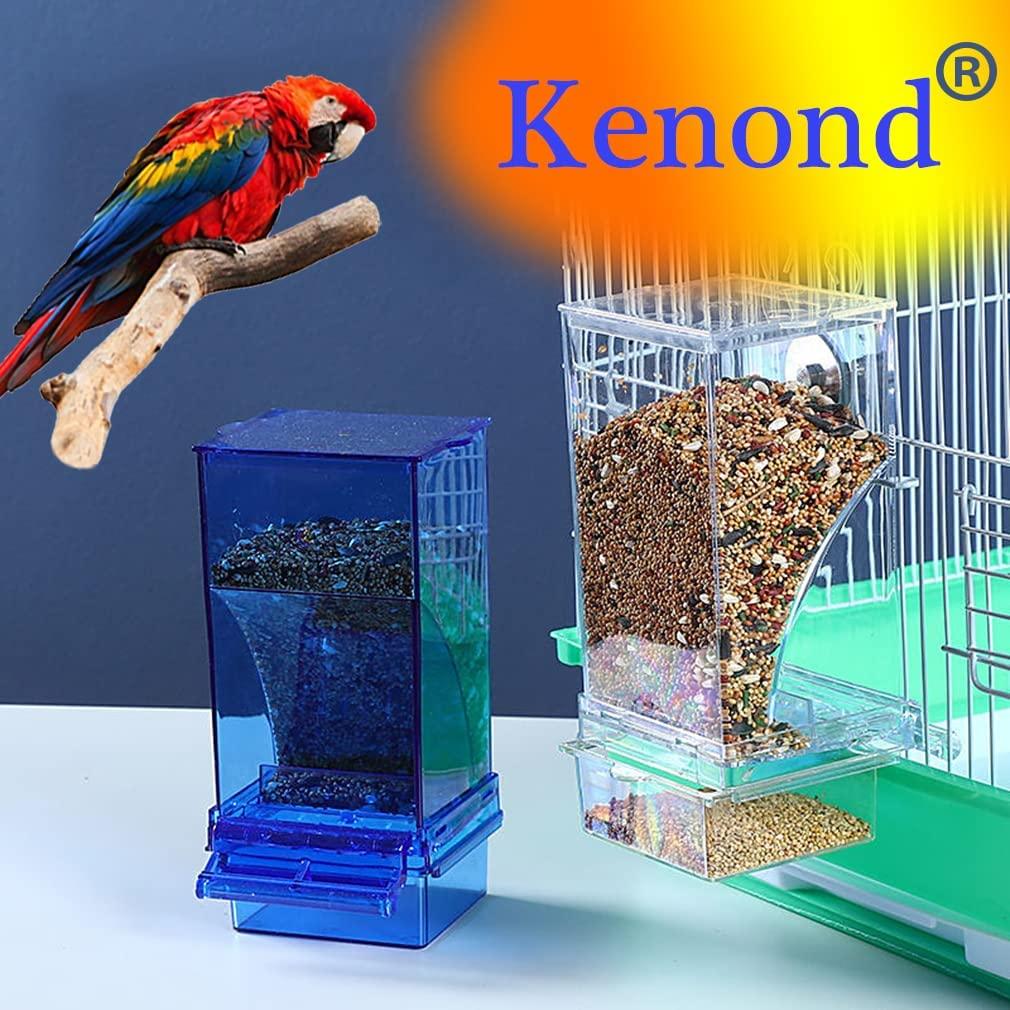 Kenond Automatic Bird Feeder No Mess Bird Cage Finch Foraging