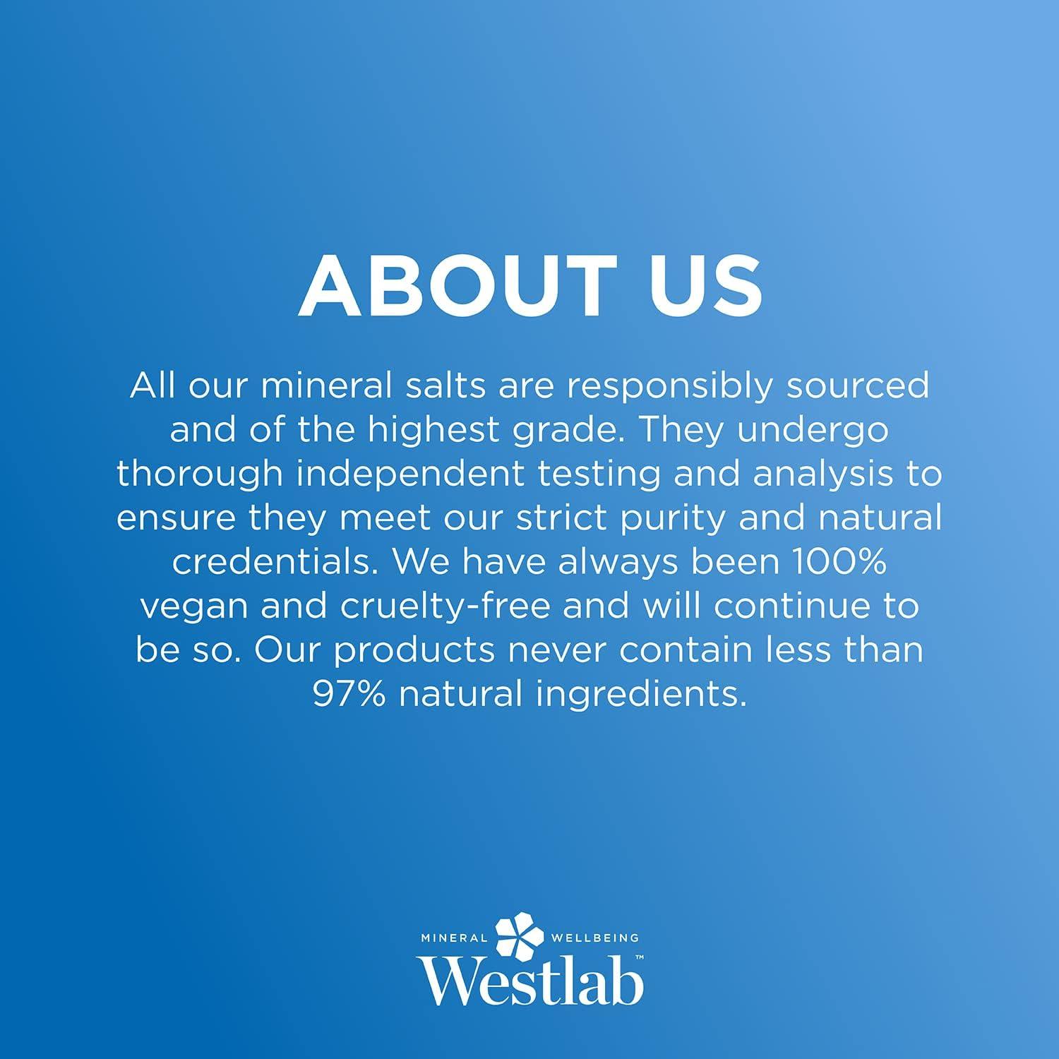 Westlab Sleep Epsom & Dead Sea Bath Salts 1kg 100 Natural Pure & Unscented Mineral Salts