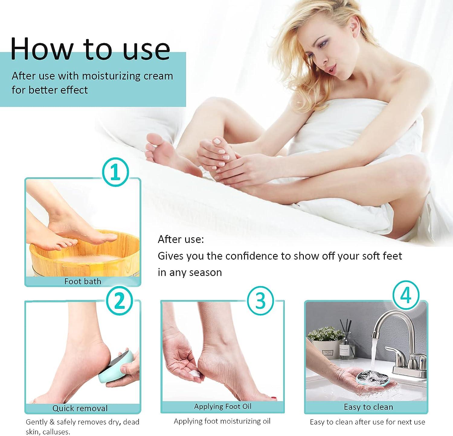 Glass Foot File Callus Remover - Foot Scrubber and Heel Scraper for Dead  Skin Removal, Foot Buffer Pedicure Tool, Perfect for Men and Women, Get  Soft, Smooth Feet