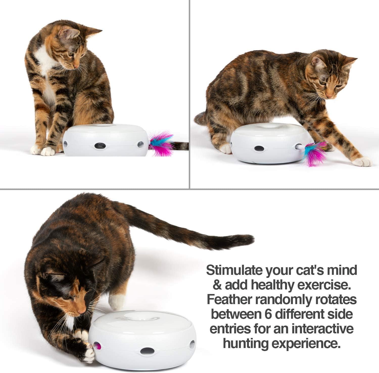 PetFusion New & Improved Ambush Interactive Electronic Cat Toy w
