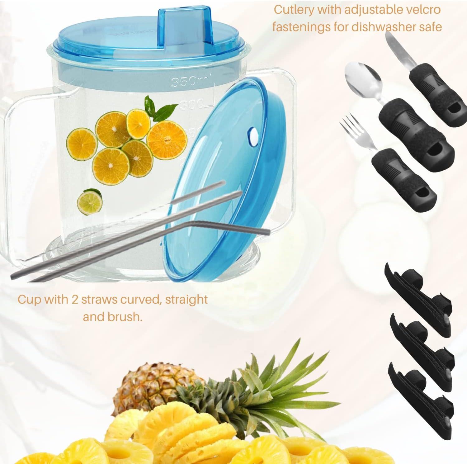 ADAPTIVE UTENSILS Adult Spill Proof Sippy Cup Dysphagia & Parkinson's