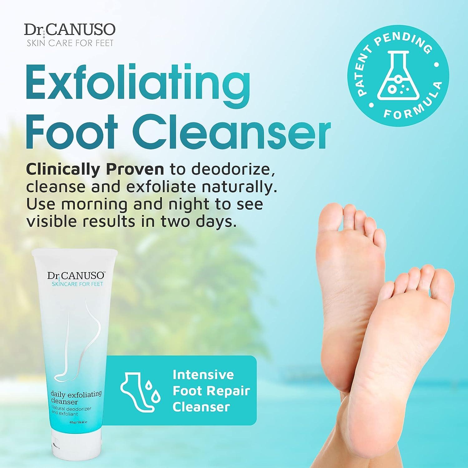 Daily Exfoliating Cleanser Foot Scrub Feet Care, Deodorizer, Cleans