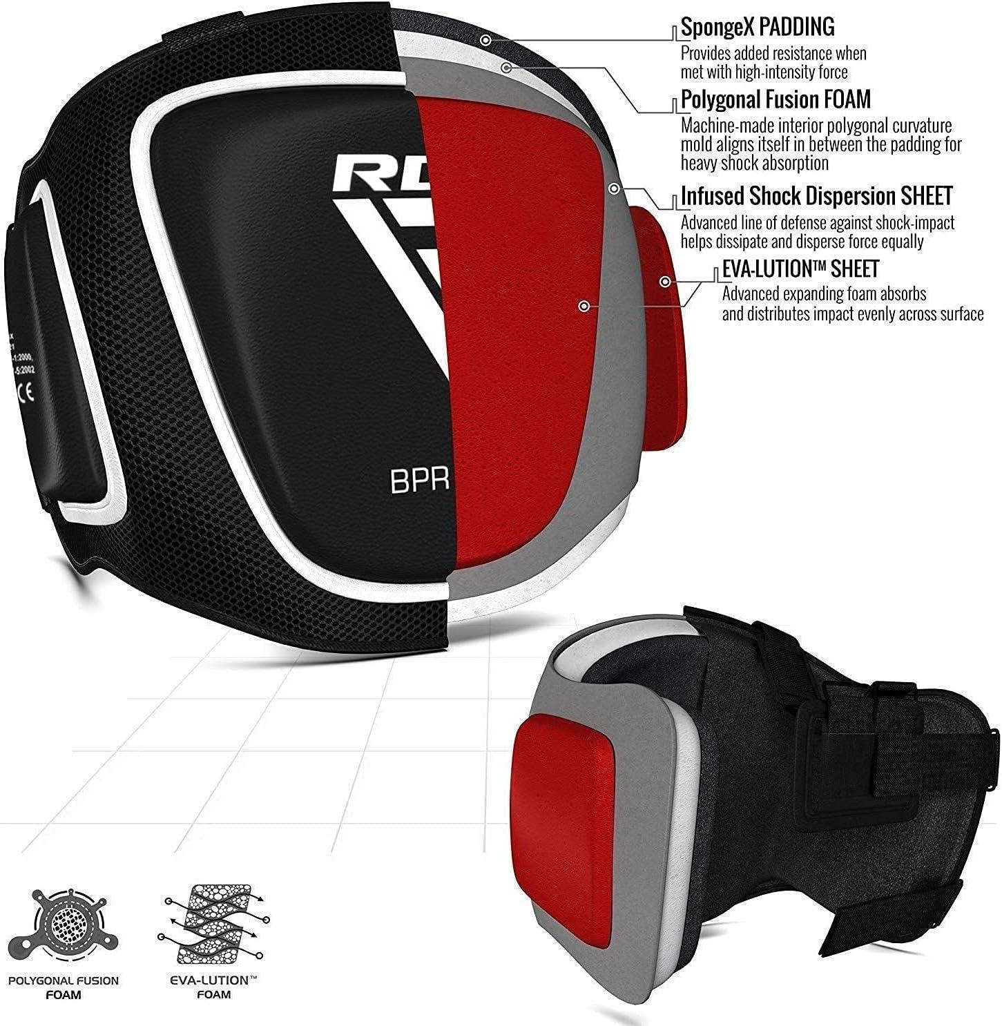 Tsffae Boksen Borst Guard Kickboksen Mma Muay Thai Body Protector Karate Borst Guard Vest Verstelbare Strike Shield Vechtsporten Bovenbuik Ribs Bescherming Pad