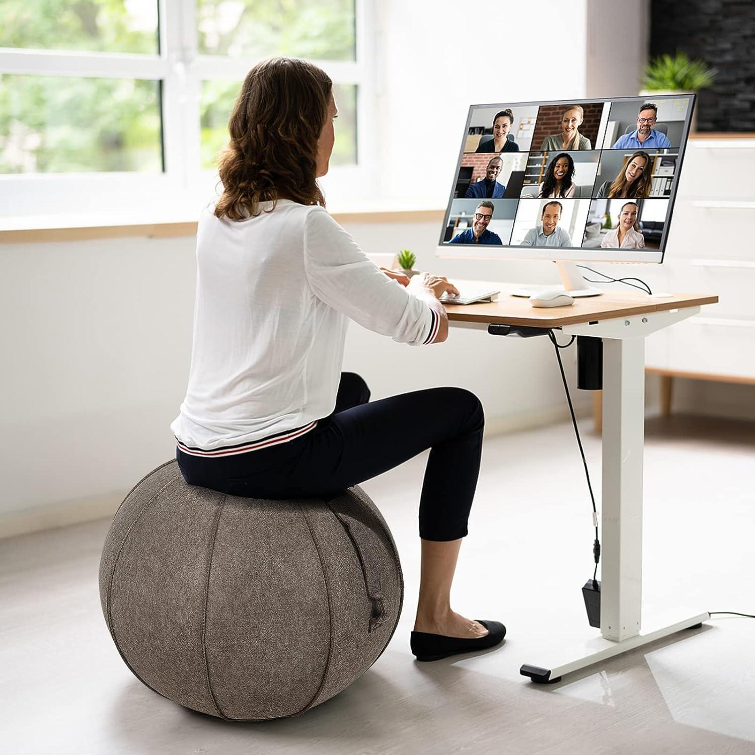 Vivora Luno - Sitting Ball Chair For Office And Home, Lightweight Self-Standing