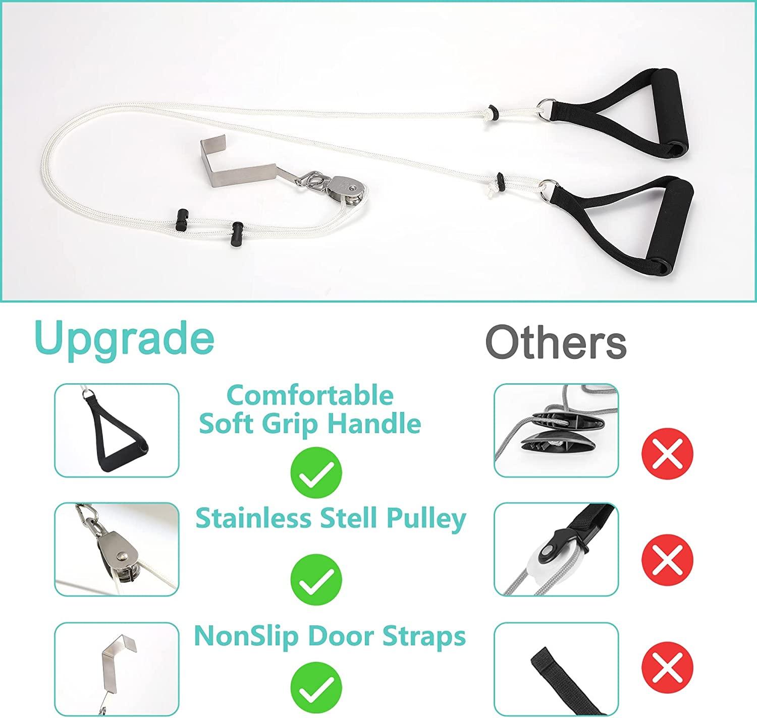 Fanwer Shoulder Pulley, Over The Door Exercise Pulley for Rotator Cuff