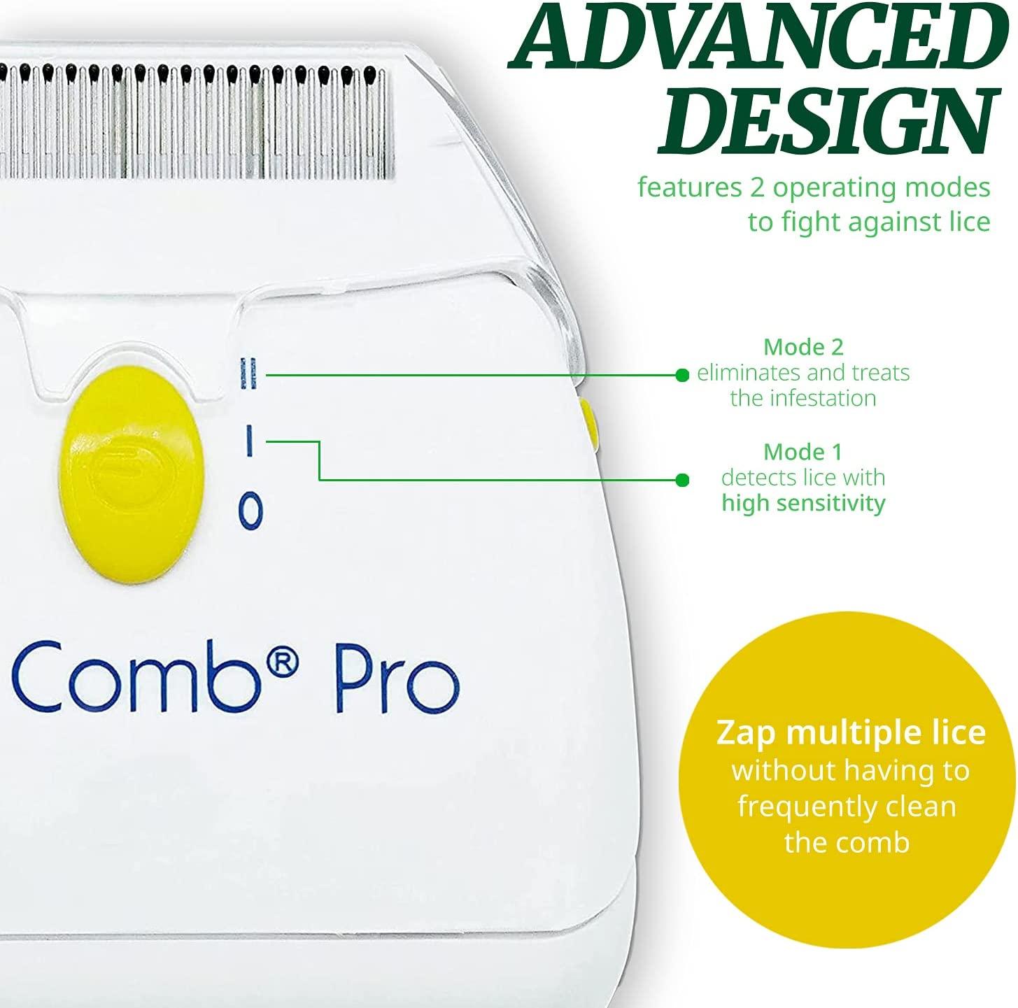 LiceGuard Pro Electronic Head Lice Comb Lice & Eggs Hair