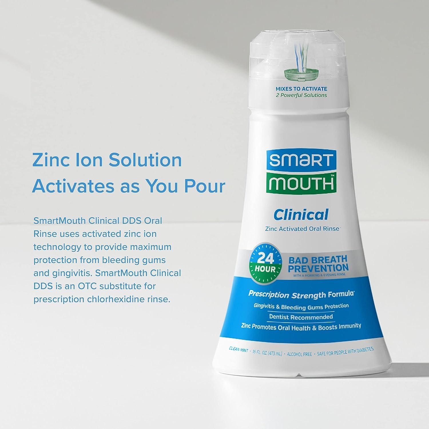 SmartMouth Clinical DDS Activated Mouthwash & Toothpaste Bad Breath