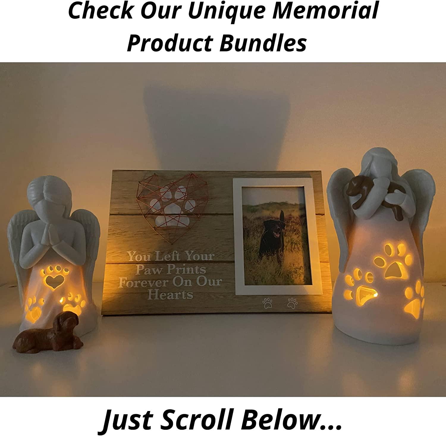 OakiWay Dog Memorial Candle Holder Dog's Angel