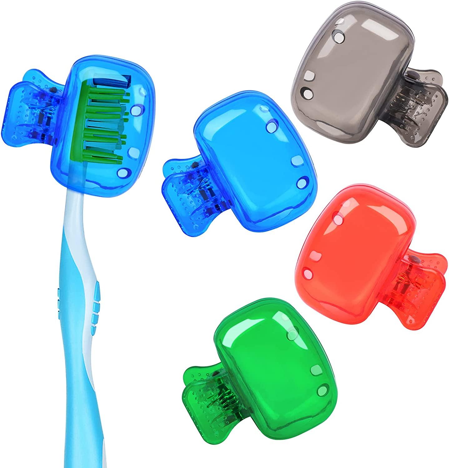 4 Pack Travel Toothbrush Head Covers Toothbrush Protector Cap Brush Pod