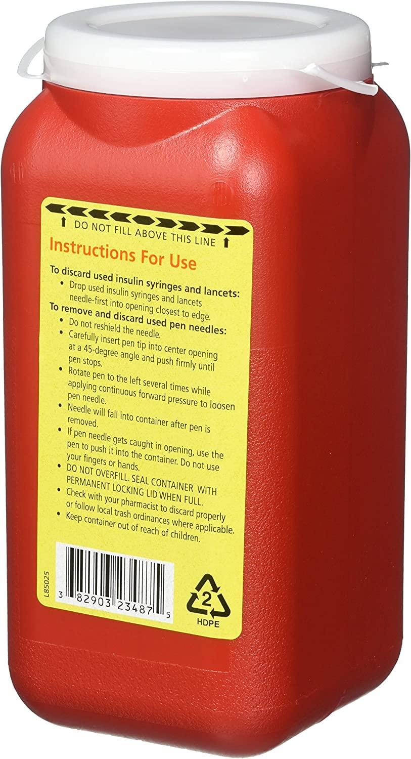 Bd Sharps Container 1.4 Quart Home, 1 Count (Pack of 12)