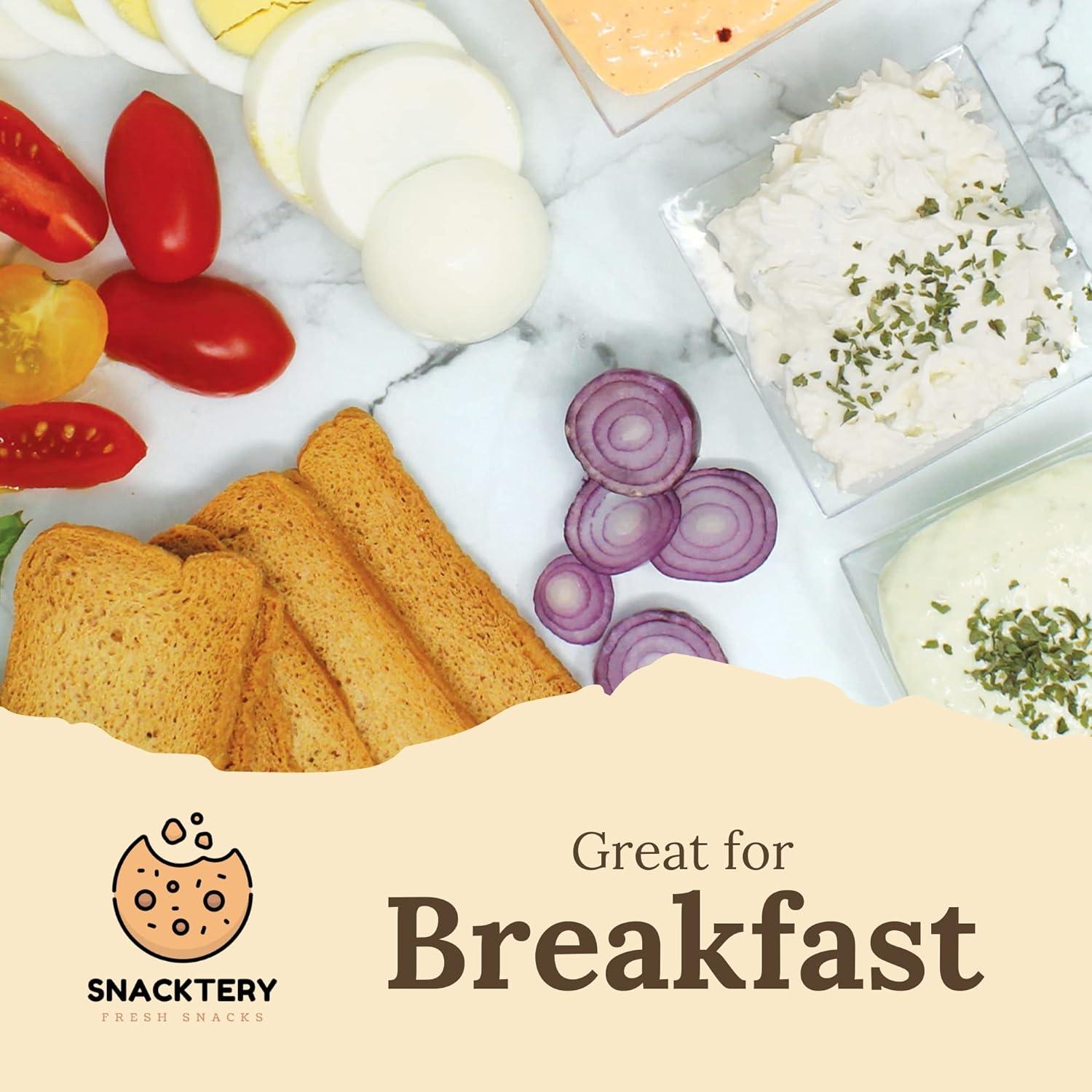 Snacktery Original Melba Toast Crackers All Natural Thin and Crispy