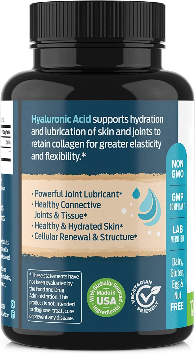 Forest Leaf Hyaluronic Acid Supplements 120 Vegetable Capsules