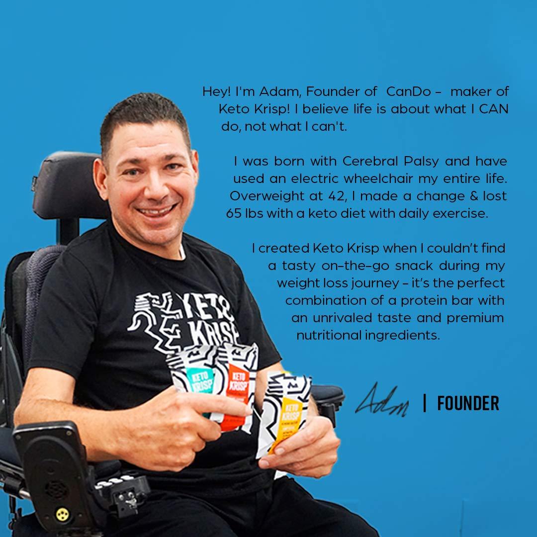 Keto Krisp Almond Butter & Blackberry Jelly Bars - 12 Pack | Low-Carb