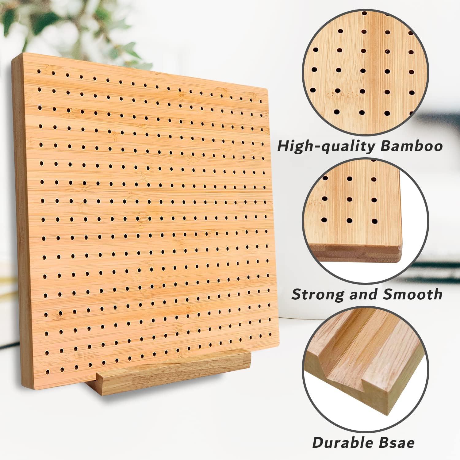 11.8 Inches Bamboo Wooden Board for Knitting Crochet and Granny Squares Blocking  Board for Knitting and Crochet Projects Handcrafted Knitting Stainless  Steel Pins 11.8