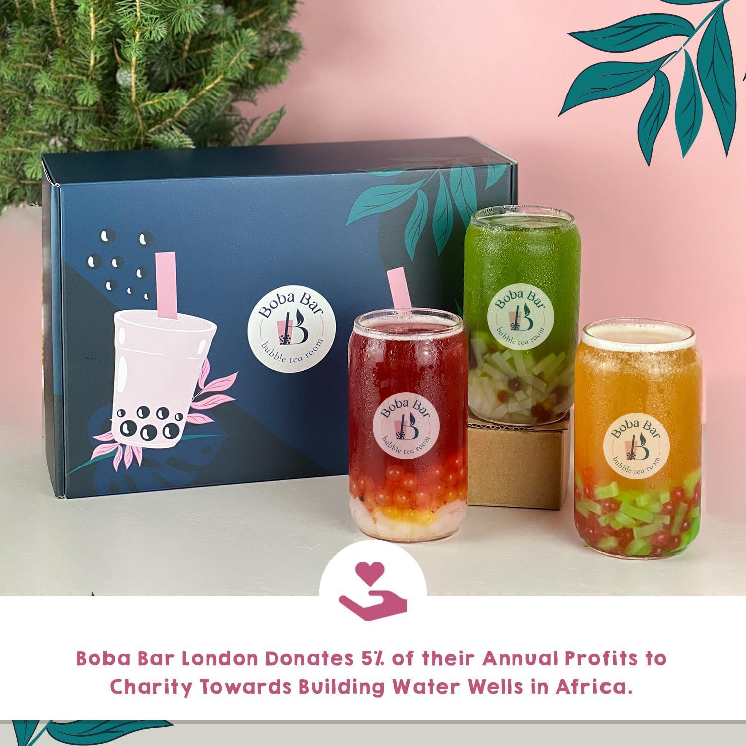 Boba bar London DIY Fruit Bubble Tea Kit Serves 4 (FTBKGC4) Boba