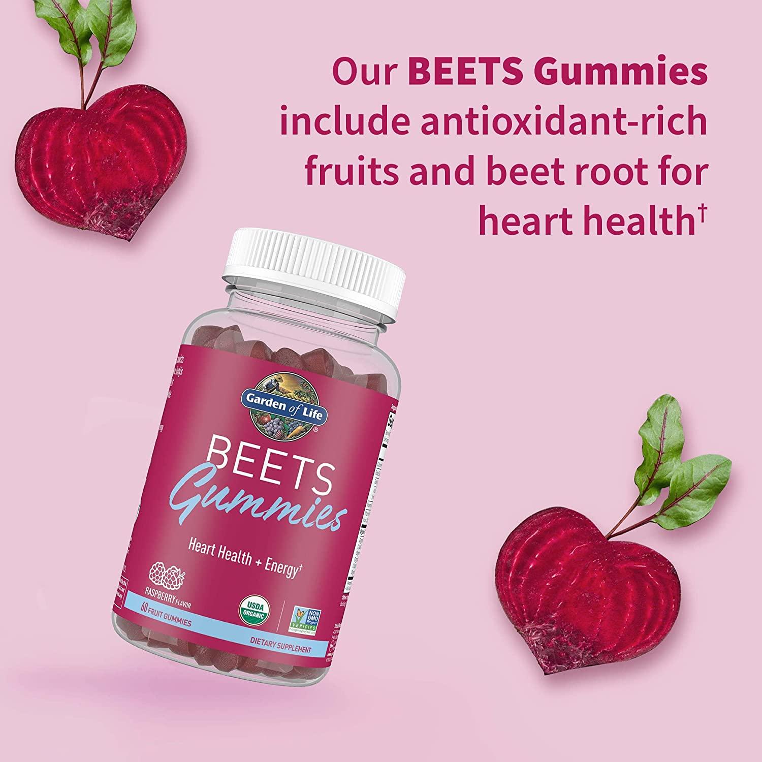 Garden of Life Organic Beet Root Gummies Made from Pectin with