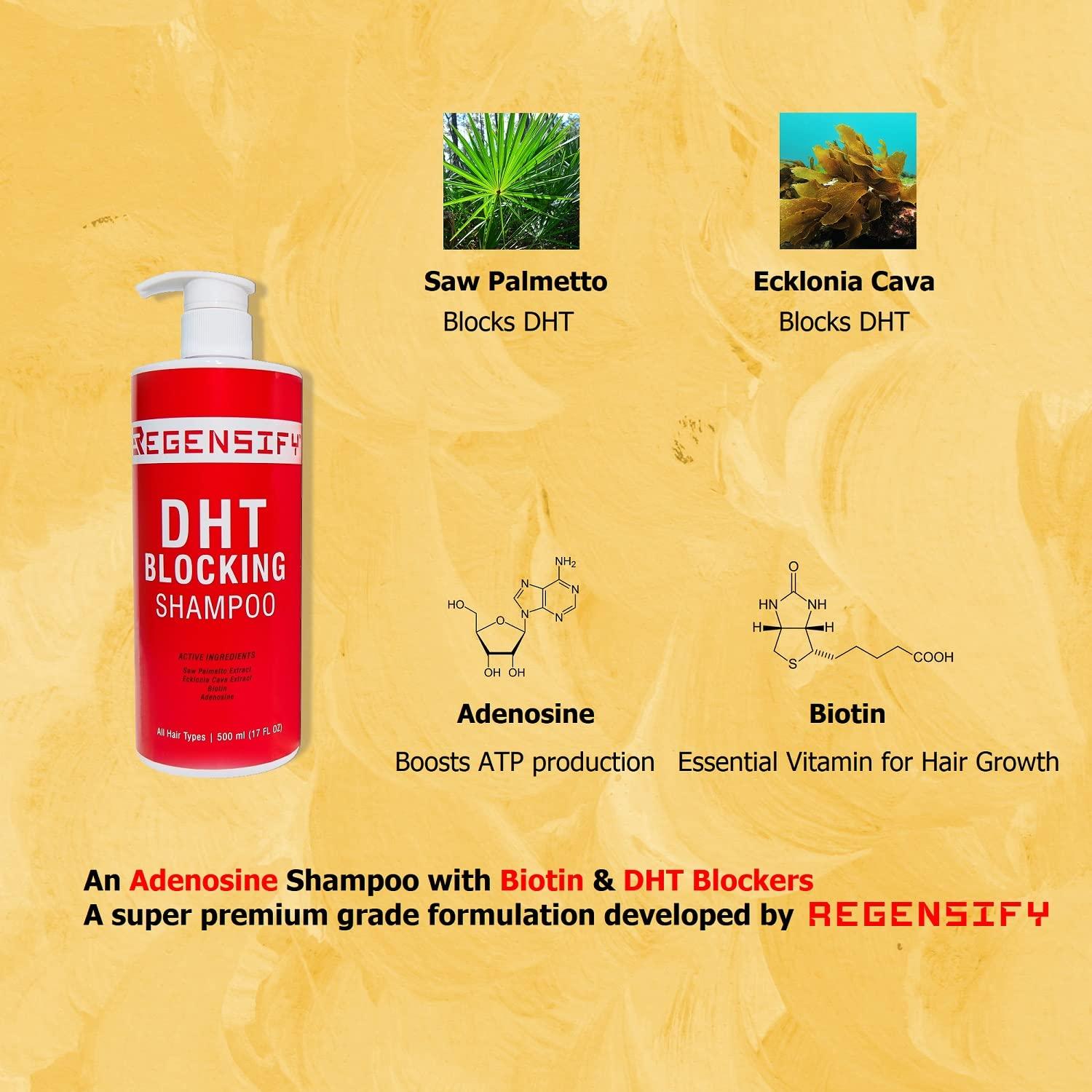 REGENSIFY DHT Blocking Shampoo 500ml - Adenosine & Biotin Formula for