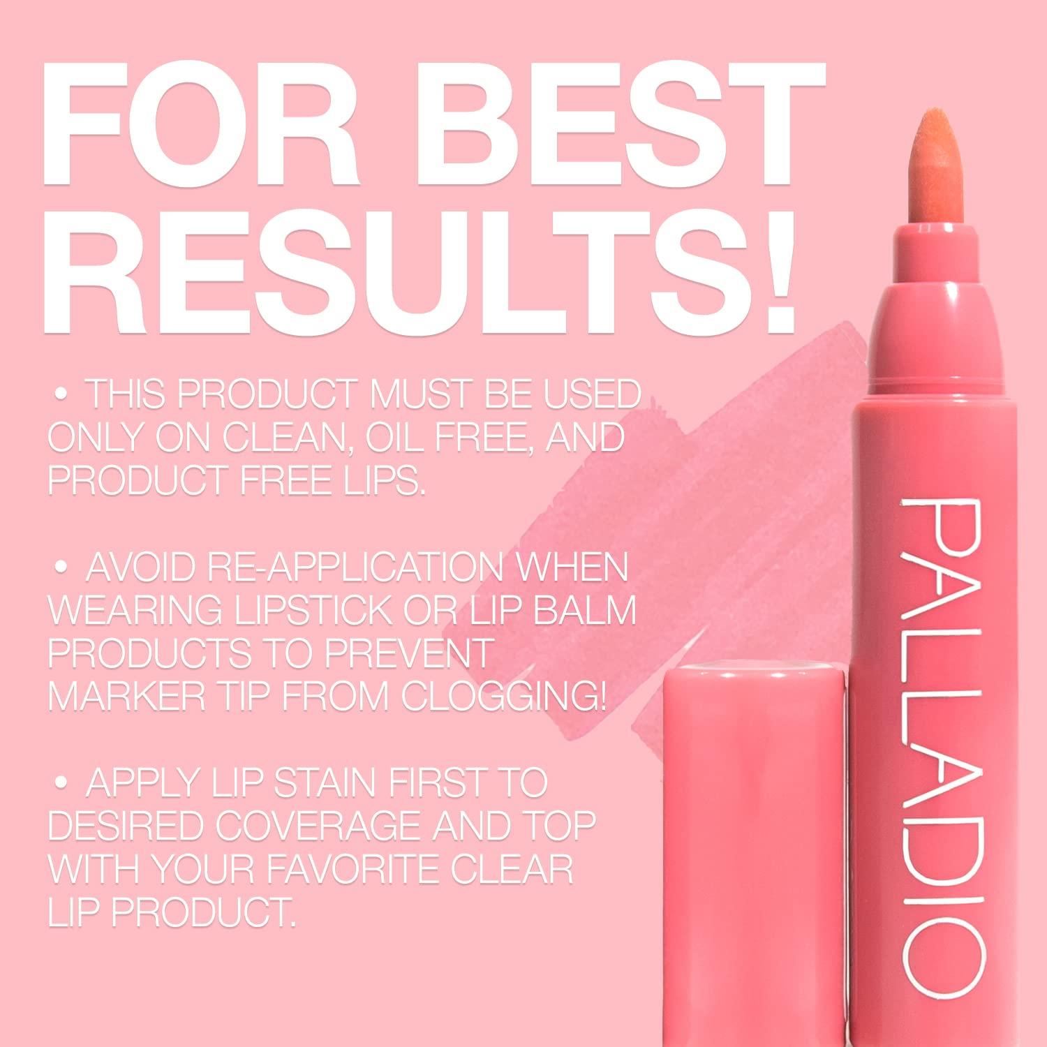 Palladio Lip Stain Hydrating Matte Waterproof Formula, LongLasting