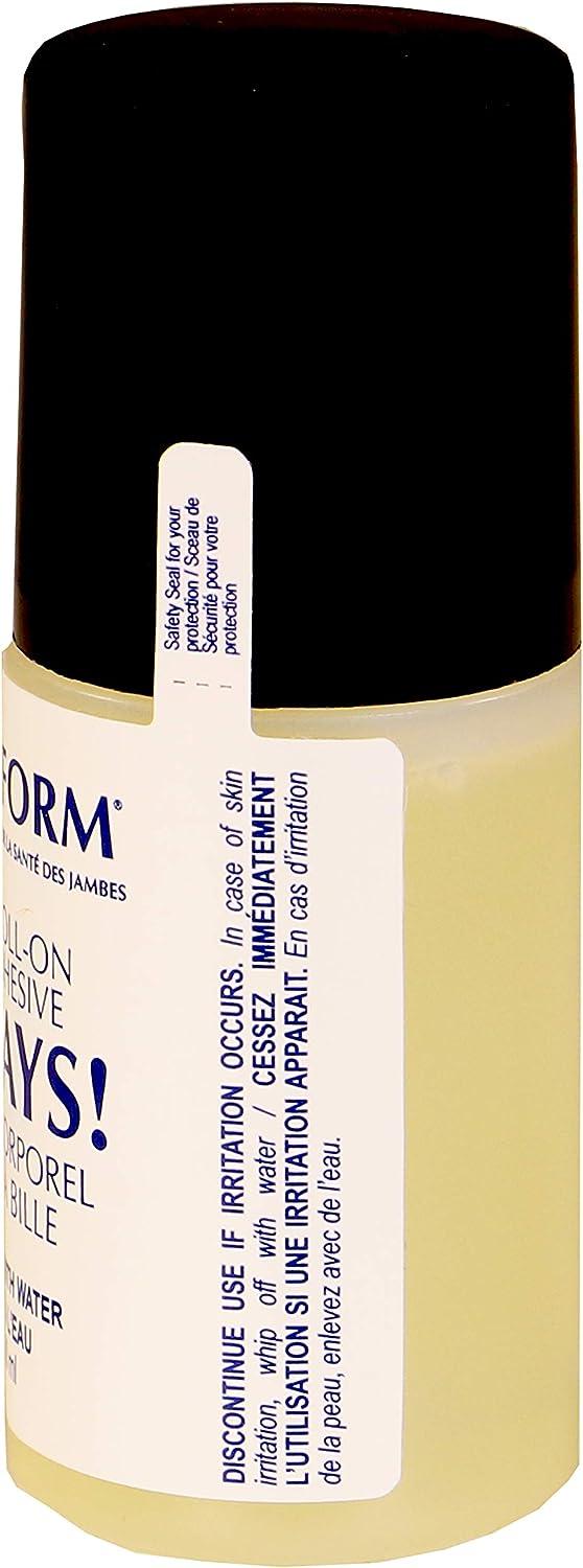 Truform Roll-on Body Adhesive Prevents Stocking Rolling or Falling