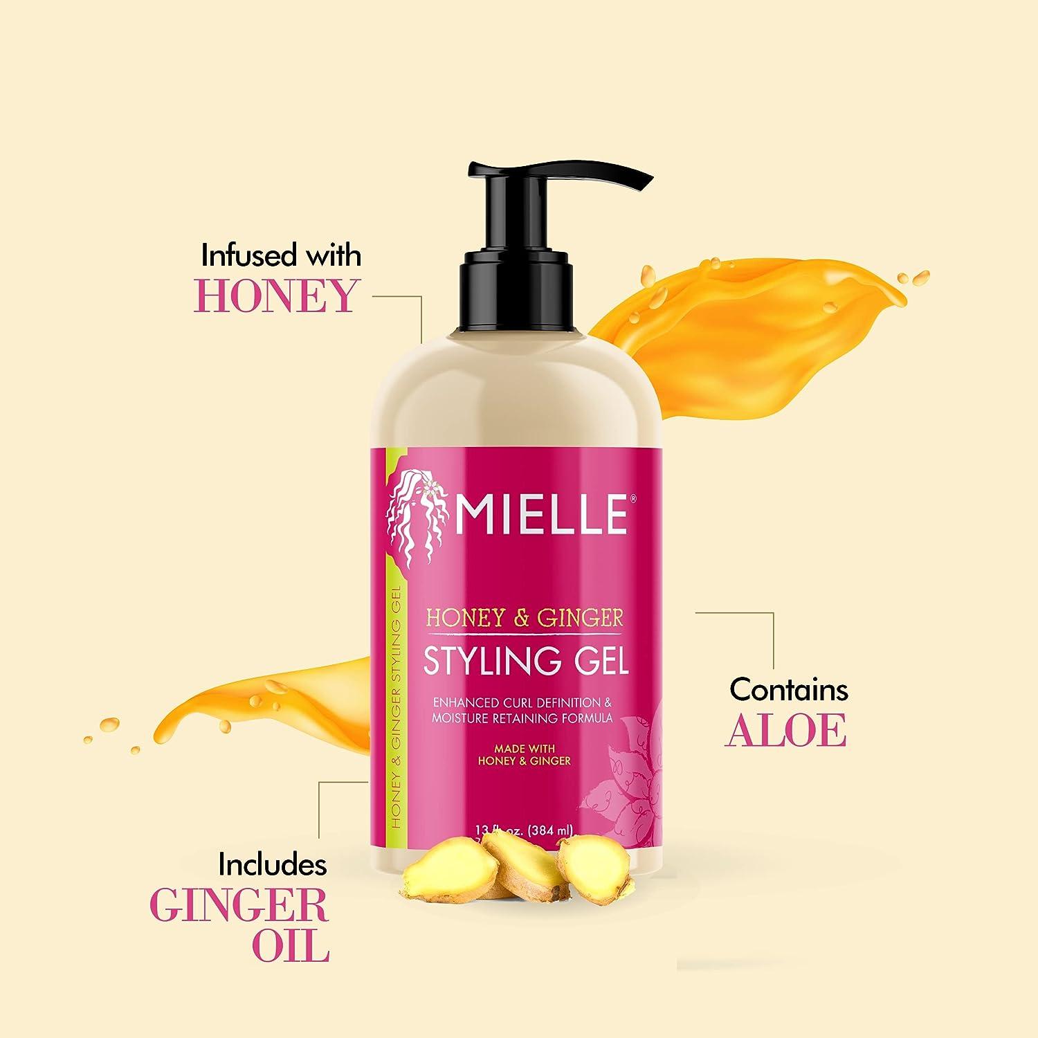 Mielle Organics Honey & Ginger Styling Gel for Enhanced Curl Definition