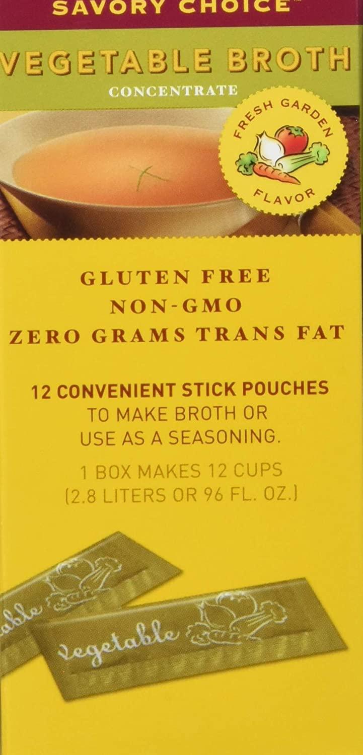 Savory Choice Liquid Reduced Sodium Vegetable Broth Concentrate, 4..06