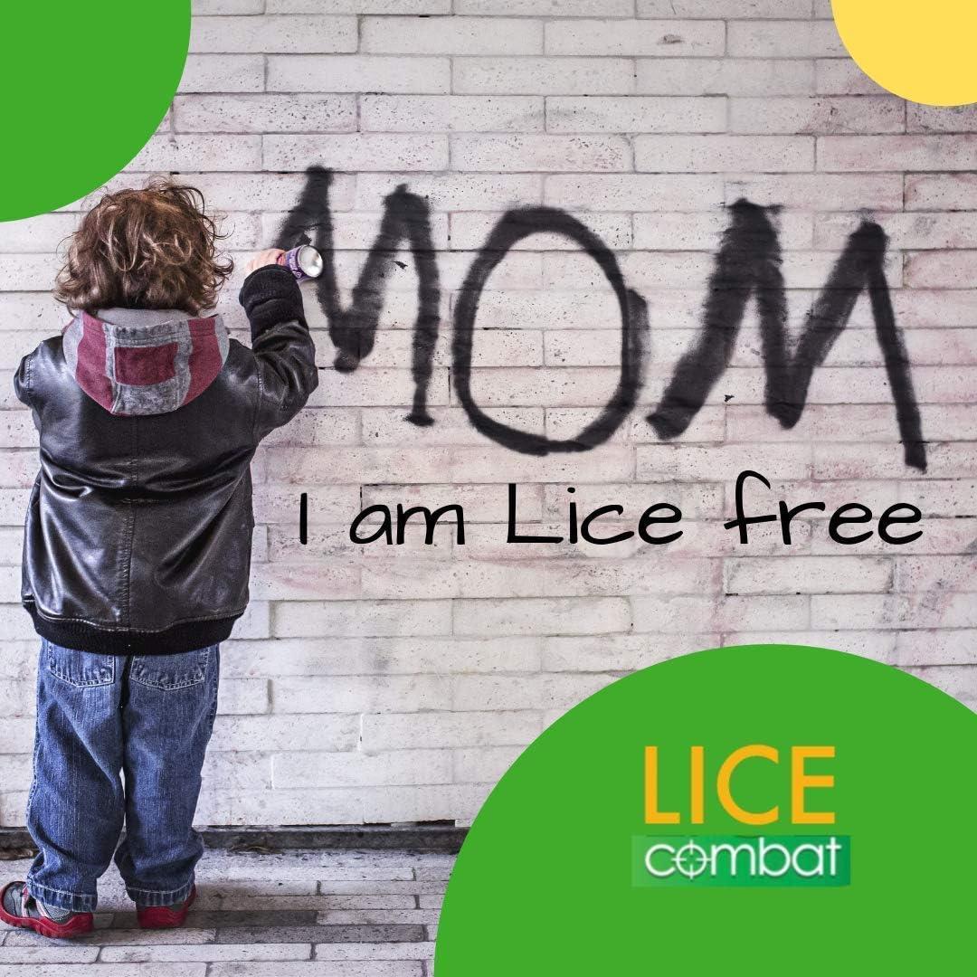 NatulabUSA Lice Comb Head Lice Professional Metal 2 Pack Kit for Long