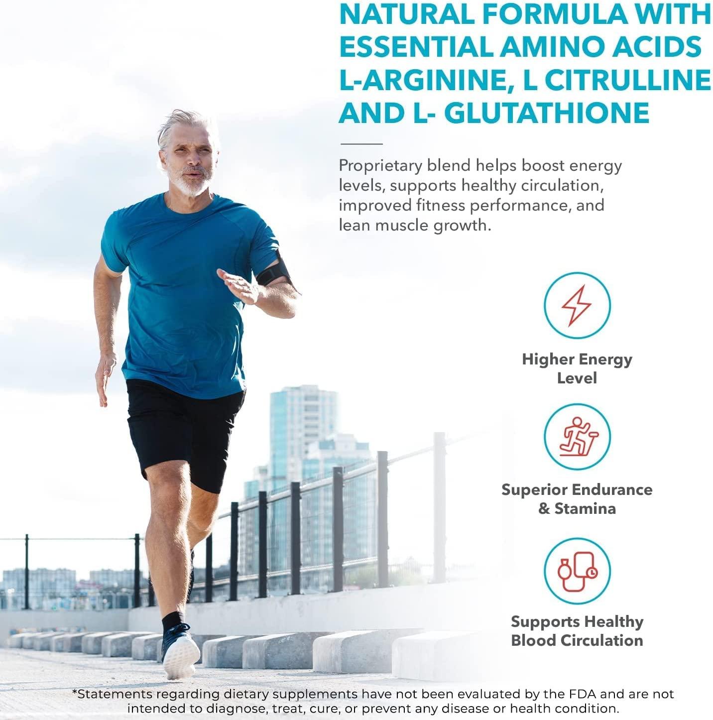 Nitric Oxide Blood Flow7 Nitric Oxide Supplement with L Arginine and