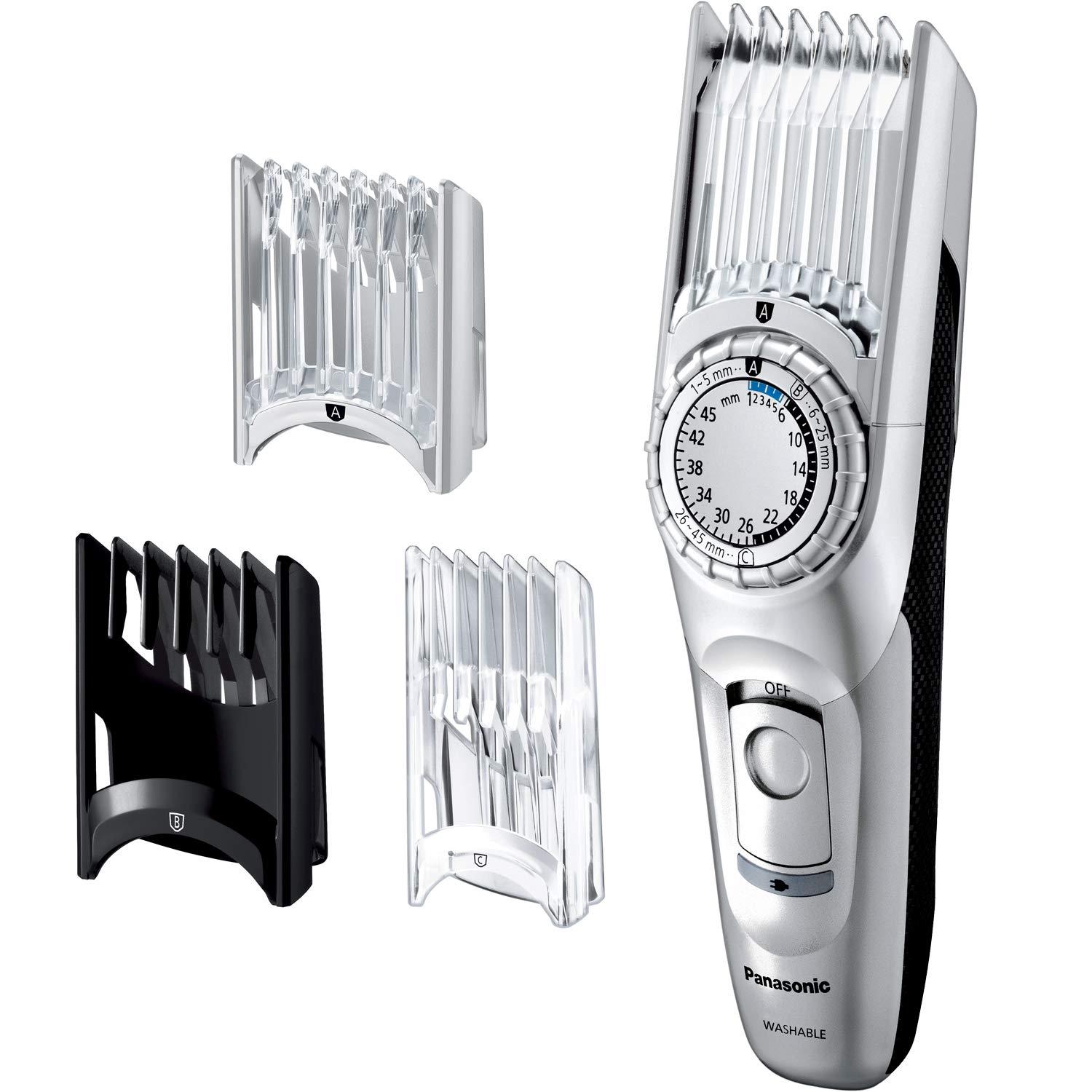 Panasonic ERGC74S Hair Cutter Clipper Rechargeable/AC Silver