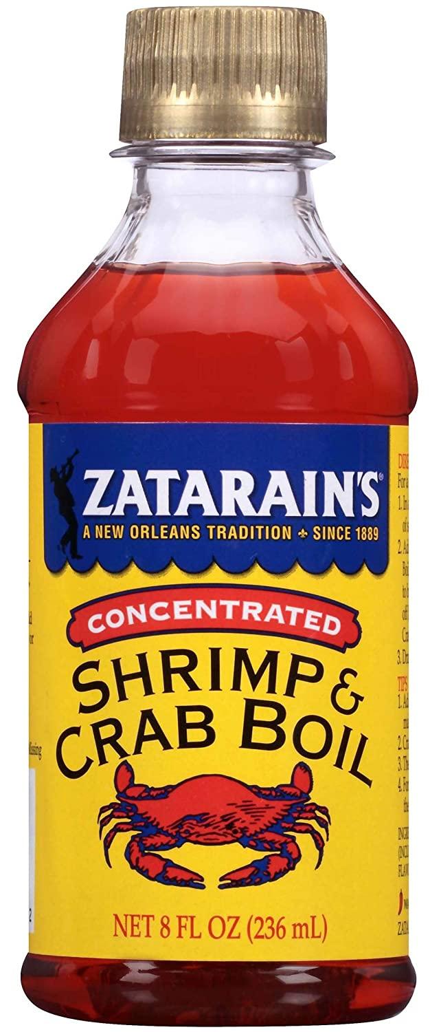 ZATARAINS Crab and Shrimp Boil Liquid, Concentrated, 8Ounce (2 Pack (8